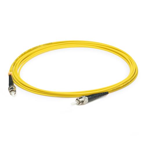 Picture of 46m ST (Male) to ST (Male) OS2 Straight Yellow Simplex Fiber OFNR (Riser-Rated) Patch Cable