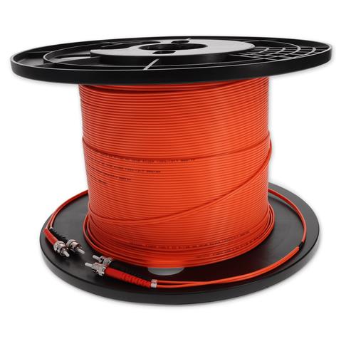 Picture for category 55m ST (Male) to ST (Male) Orange OM1 Duplex Fiber OFNR (Riser-Rated) Patch Cable