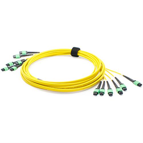 Picture for category 20m MPO (Female) to MPO (Female) 72-Strand Yellow OS2 Straight OFNR (Riser-Rated) Fiber Trunk Cable