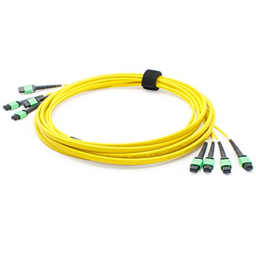 Picture for category 3m 4xMPO (Female) to 4xMPO (Female) 48-Strand Yellow OS2 Straight OFNR (Riser-Rated) Fiber Trunk Cable