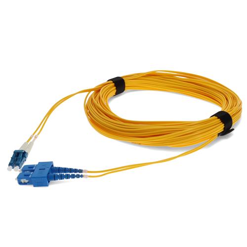 Picture for category 15m LC (Male) to USC (Male) Yellow OS2 Duplex Fiber OFNR (Riser-Rated) Patch Cable