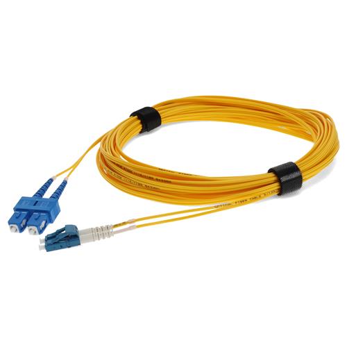 Picture for category 1m LC (Male) to USC (Male) Yellow OS2 Duplex Fiber OFNR (Riser-Rated) Patch Cable
