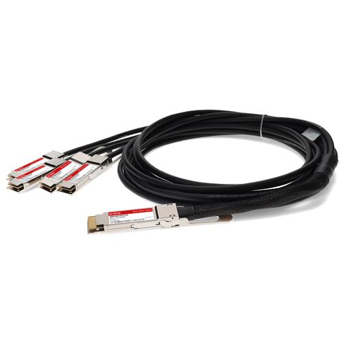 Picture for category MSA and TAA 400GBase-CU QSFP-DD to 4xQSFP56 Direct Attach Cable (Passive Twinax, 1m)