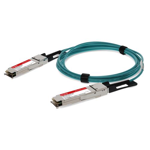 Picture of Cisco® Compatible TAA 40GBase-AOC QSFP+ to QSFP+ Active Optical Cable (850nm, MMF, 5m)