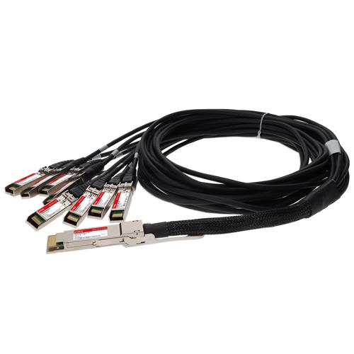 Picture for category MSA and TAA 200GBase-CU QSFP-DD to 8xSFP28 Direct Attach Cable (Passive Twinax, 1m)