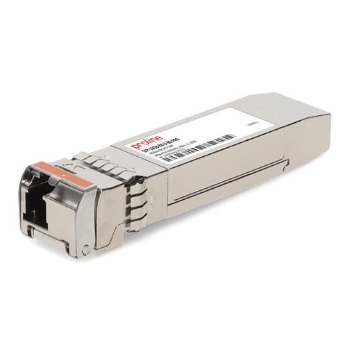 Picture of MSA and TAA Compliant 10GBase-BX SFP+ Transceiver (SMF, 1490nmTx/1550nmRx, 80km, DOM, LC)
