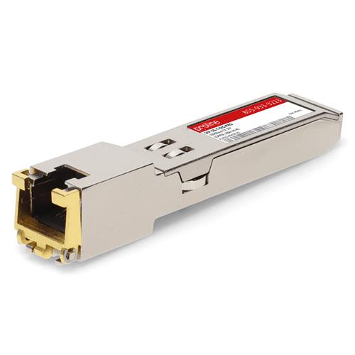 Picture for category Arista Networks® SFP-1G-T Compatible TAA Compliant 10/100/1000Base-TX SFP Transceiver (Copper, 100m, RJ-45)