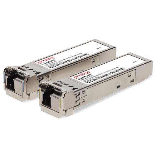 Picture of 1PR Ubiquiti® UF-SM-1G-S Compatible TAA Compliant 1000Base-BX SFP Transceiver (SMF, 1310nmTx/1550nmRx and 1550nmTx/1310nmRx, 0 to 70C, LC)