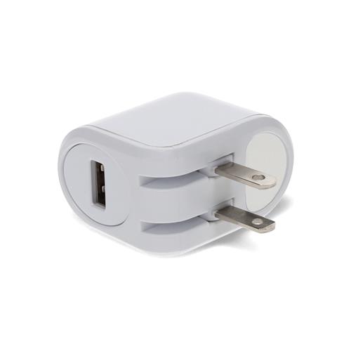 Picture for category NEMA 1-15P Male to 1xUSB 2.0 (A) Female Wall Charger For Use With Standard US AC Wall Plugs White