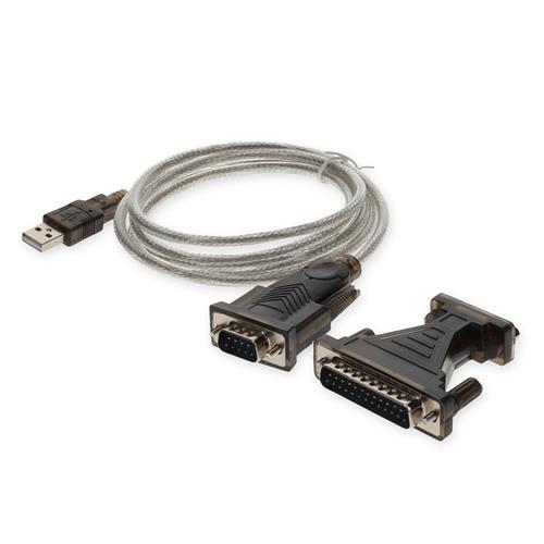 Picture of 5ft USB 2.0 (A) Male to DB-25 Male Adapter Cable