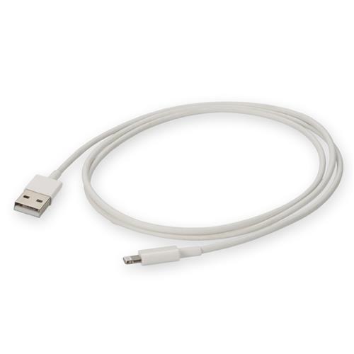 Picture of 1m USB 2.0 (A) Male to Lightning Male White Cable Slim