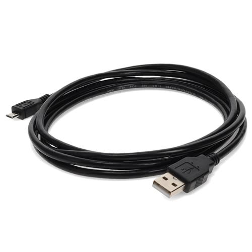 Picture of 5PK 3ft USB 2.0 (A) Male to Micro-USB 2.0 (B) Female Black Cables