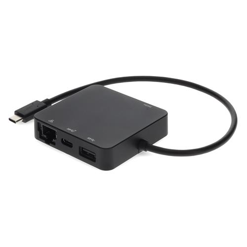 Picture for category 10in USB-C Male to Female Black Hub