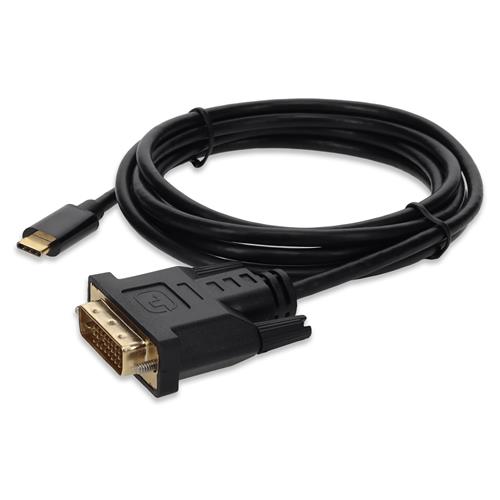 Picture for category 6ft USB 3.1 (C) Male to DVI-D Dual Link (24+1 pin) Male Black Cable Max Resolution Up to 2560x1600 (WQXGA)
