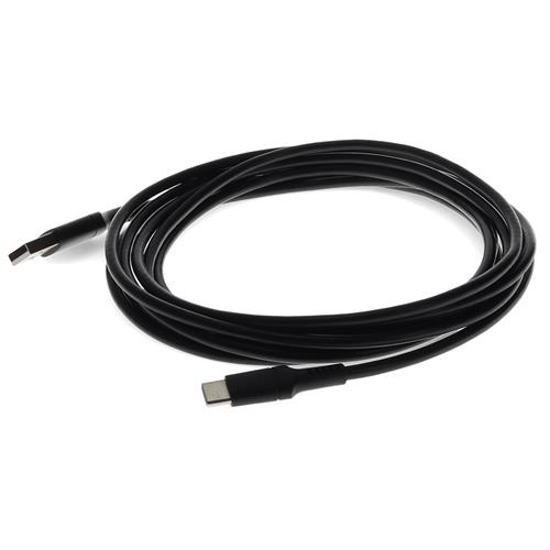 Picture of 3m USB-C Male to USB 2.0 (A) Male Black Sync and Charge Cable