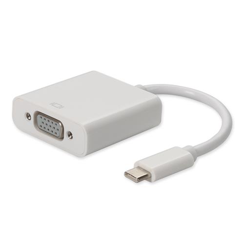 Picture of USB 3.1 (C) Male to VGA Female White Adapter