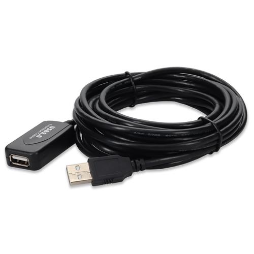 Picture for category 4.57m USB 2.0 (A) Male Female Black Cable