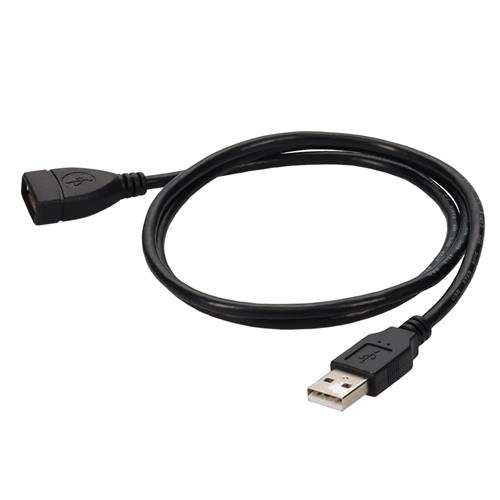 Picture for category 0.91m USB 2.0 (A) Male Female Black Cable