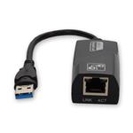 Picture of 5PK Lenovo® 0A36322 Compatible USB 3.0 (A) Male to RJ-45 Female Gray & Black Adapters