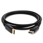 Picture of 5PK 6ft Lenovo® 0A36537 Compatible DisplayPort 1.2 Male to Male Black Cables Max Resolution Up to 2560x1600 (WQXGA)