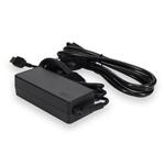 Picture of Lenovo® 0B47455 Compatible 65W 20V at 3.25A Black Slim Tip Laptop Power Adapter and Cable