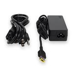 Picture of Lenovo® 0B47455 Compatible 65W 20V at 3.25A Black Slim Tip Laptop Power Adapter and Cable