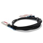 Picture of Brocade® (Formerly) Compatible TAA Compliant 100GBase-CU QSFP28 to 4xSFP28 Direct Attach Cable (Passive Twinax, 1m)