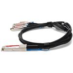 Picture of Brocade® (Formerly) Compatible TAA Compliant 100GBase-CU QSFP28 to 4xSFP28 Direct Attach Cable (Passive Twinax, 3m)
