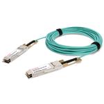 Picture of Brocade® (Formerly) Compatible TAA 100GBase-AOC QSFP28 to QSFP28 Active Optical Cable (850nm, MMF, 6m)