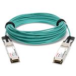 Picture of Extreme Networks® 10317 Compatible TAA Compliant 40GBase-AOC QSFP+ to QSFP+ Active Optical Cable (850nm, MMF, 50m)