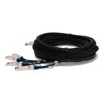 Picture of Extreme Networks® 10322-7MA Compatible TAA 40GBase-CU QSFP+ to 4xSFP+ Direct Attach Cable (Active Twinax, 7m)