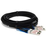 Picture of Extreme Networks® 10322 Compatible TAA Compliant 40GBase-CU QSFP+ to 4xSFP+ Direct Attach Cable (Passive Twinax, 5m)