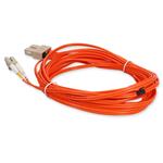 Picture of 2m HP® 221691-B21 Compatible LC (Male) to SC (Male) OM1 Straight Orange Duplex Fiber OFNR (Riser-Rated) Patch Cable