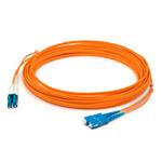 Picture of 15m HP® 221691-B23 Compatible LC (Male) to SC (Male) OM1 Straight Orange Duplex Fiber OFNR (Riser-Rated) Patch Cable