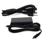 Picture of Dell® 492-BBUU Compatible 45W 19.5V at 2.25A Black USB-C Laptop Power Adapter and Cable
