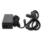 Picture of HP® 693711-001 Compatible 65W 18.5V at 3.5A Black 7.4 mm x 5.0 mm Laptop Power Adapter and Cable