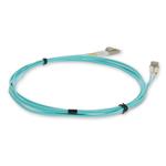 Picture of 1m IBM® 88Y6851 Compatible LC (Male) to LC (Male) Aqua OM3 Duplex Fiber OFNR (Riser-Rated) Patch Cable