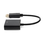 Picture of HP® AS615AA Compatible DisplayPort 1.2 Male to VGA Female Black Adapter Max Resolution Up to 1920x1200 (WUXGA)