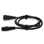 Picture of 3ft C19 Female to C20 Male 16AWG 100-250V at 10A Black Power Cable