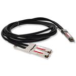 Picture of Arista Networks® CAB-D-2Q-400G-1M Compatible TAA 400GBase-CU QSFP-DD to 2xQSFP56 Direct Attach Cable (Passive Twinax, 1m)