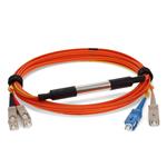 Picture of 1m Cisco® CAB-GELX-625-1M Compatible SC (Male) to SC (Male) Orange OM1 & OS1 Duplex Fiber Mode Conditioning Cable
