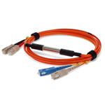 Picture of 2m Cisco® CAB-GELX-625-2M Compatible SC (Male) to SC (Male) Orange OM1 & OS1 Duplex Fiber Mode Conditioning Cable