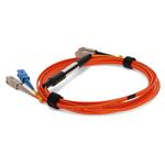 Picture of 2m Cisco® CAB-GELX-625-2M Compatible SC (Male) to SC (Male) Orange OM1 & OS1 Duplex Fiber Mode Conditioning Cable