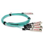Picture of Arista Networks® Compatible TAA Compliant 40GBase-AOC QSFP+ to 4xSFP+ Active Optical Cable (850nm, MMF, 10m)