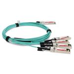 Picture of Arista Networks® Compatible TAA Compliant 40GBase-AOC QSFP+ to 4xSFP+ Active Optical Cable (850nm, MMF, 15m)