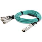 Picture of Dell® CBL-QSFP-4X10G-AOC30M Compatible TAA 40GBase-AOC QSFP+ to 4xSFP+ Active Optical Cable (850nm, MMF, 30m)