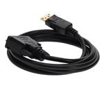 Picture of 3m DisplayPort 1.2 Male to DVI-D Dual Link (24+1 pin) Male Black Cable Requires DP++ Max Resolution Up to 2560x1600 (WQXGA)