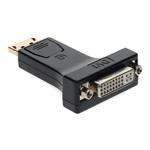 Picture of DisplayPort 1.2 Male to DVI-I (29 pin) Female Black Adapter Requires DP++ Max Resolution Up to 2560x1600 (WQXGA)