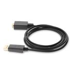 Picture of 2m DisplayPort 1.2 Male to VGA Male Black Cable Max Resolution Up to 1920x1200 (WUXGA)