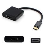 Picture of 5PK DisplayPort 1.2 Male to HDMI 1.3 Female Black Active Adapters Comes with Audio Max Resolution Up to 2560x1600 (WQXGA)